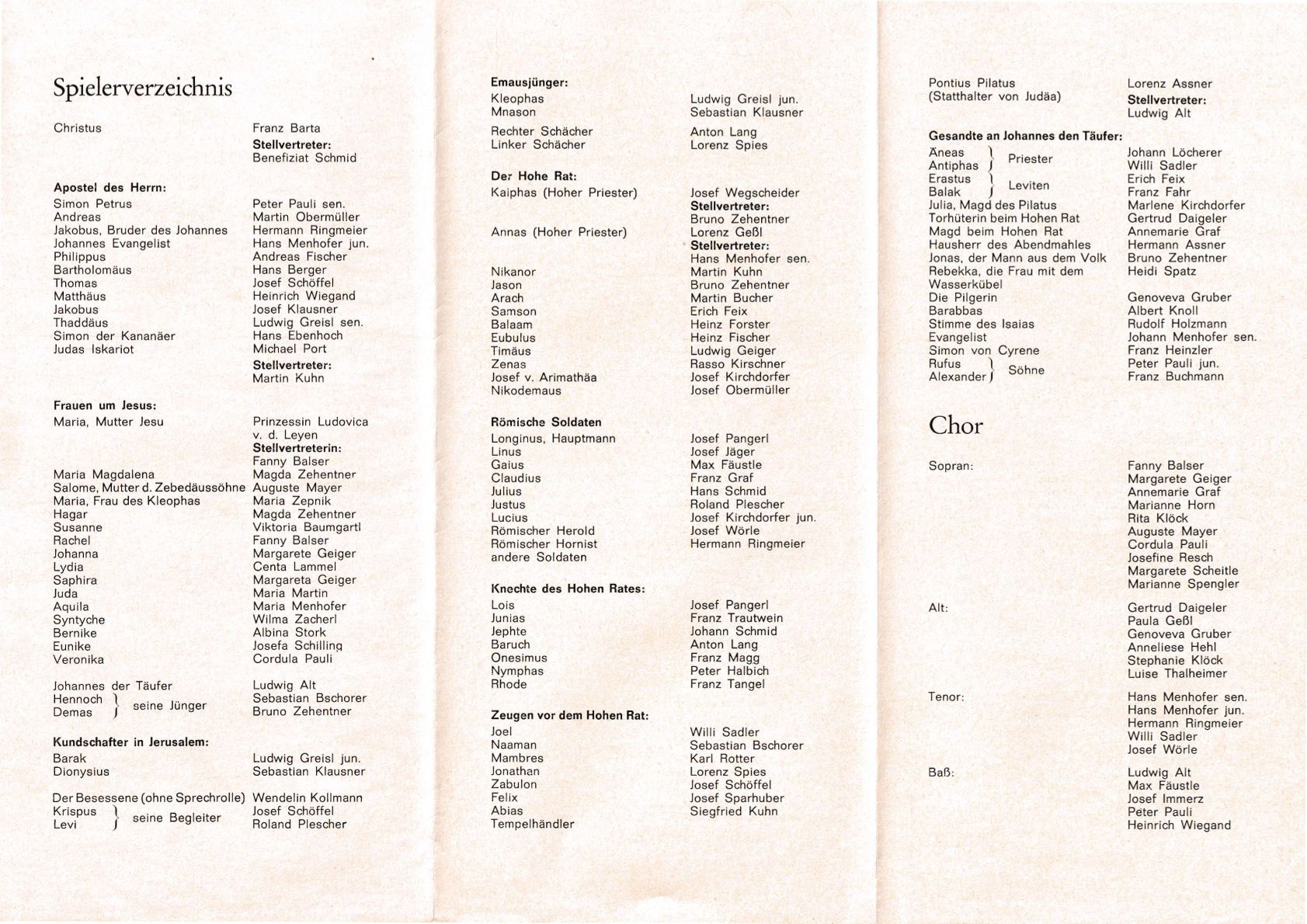 1969 Passion Programmblatt-2