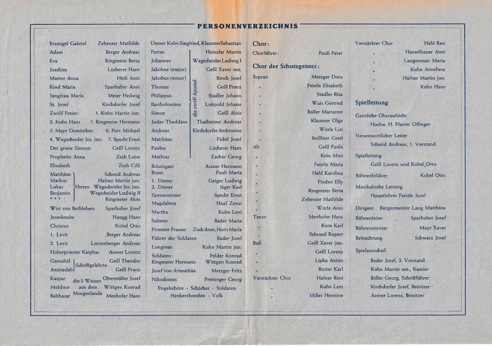 1951 Marienspiel Programmblatt-2
